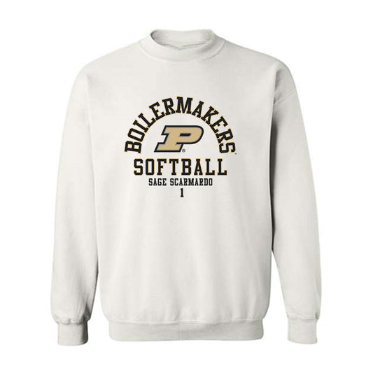 Purdue - NCAA Softball : Sage Scarmardo - Classic Fashion Shersey Crewneck Sweatshirt