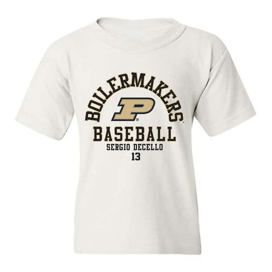 Purdue - NCAA Baseball : Sergio DeCello - Classic Fashion Shersey Youth T-Shirt-0