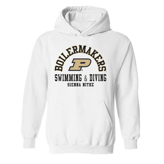 Purdue - NCAA Women's Swimming & Diving : Sienna Nitke - Classic Fashion Shersey Hooded Sweatshirt