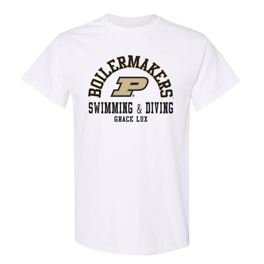 Purdue - NCAA Women's Swimming & Diving : Grace Lux - Classic Fashion Shersey T-Shirt-0