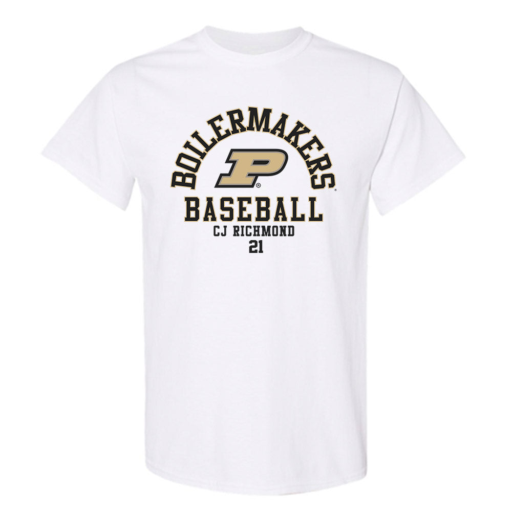 Purdue - NCAA Baseball : CJ Richmond - Classic Fashion Shersey T-Shirt-0