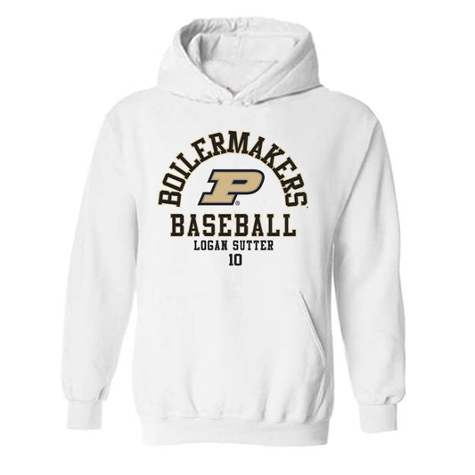 Purdue - NCAA Baseball : Logan Sutter - Classic Fashion Shersey Hooded Sweatshirt