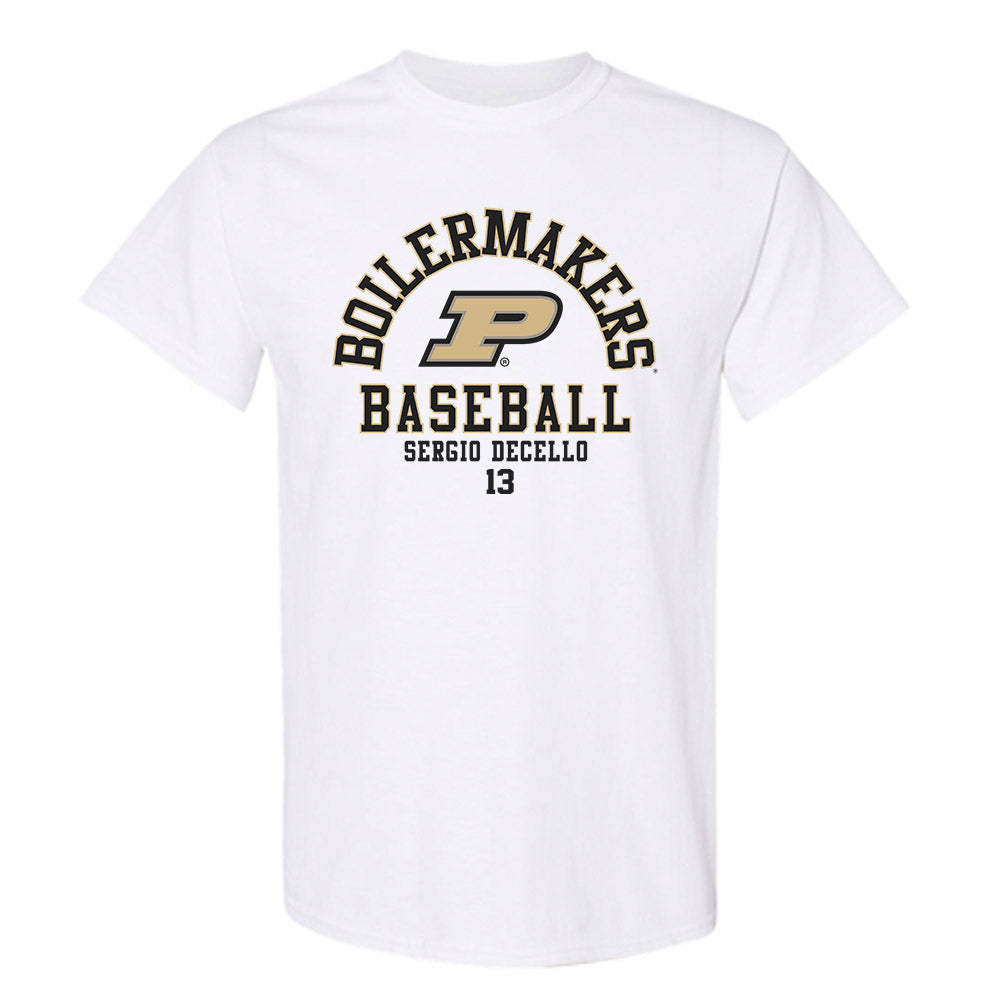 Purdue - NCAA Baseball : Sergio DeCello - Classic Fashion Shersey T-Shirt-0