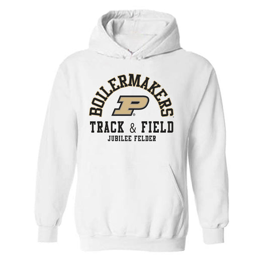 Purdue - NCAA Women's Track & Field : Jubilee Felder - Classic Fashion Shersey Hooded Sweatshirt-0