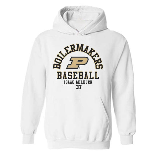 Purdue - NCAA Baseball : Isaac Milburn - Classic Fashion Shersey Hooded Sweatshirt-0