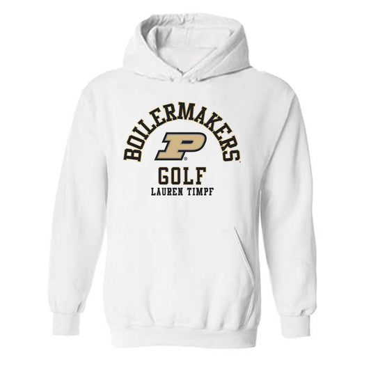 Purdue - NCAA Women's Golf : Lauren Timpf - Classic Fashion Shersey Hooded Sweatshirt-0