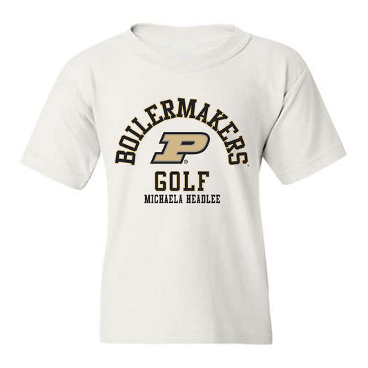 Purdue - NCAA Women's Golf : Michaela Headlee - Classic Fashion Shersey Youth T-Shirt-0