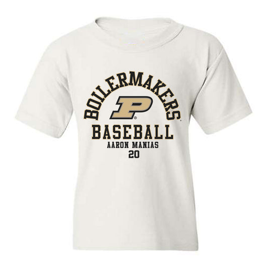 Purdue - NCAA Baseball : Aaron Manias - Classic Fashion Shersey Youth T-Shirt-0