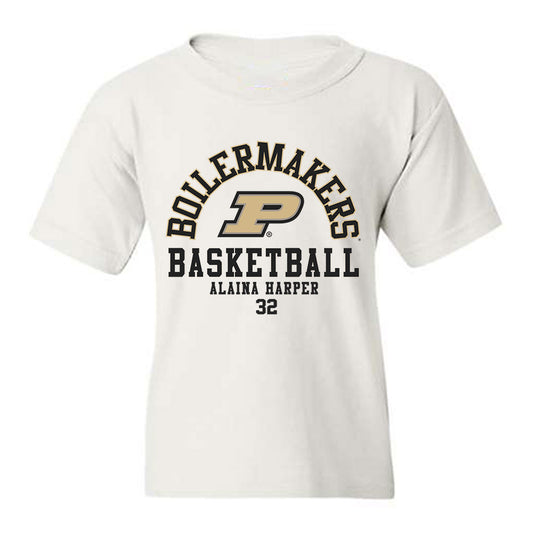 Purdue - NCAA Women's Basketball : Alaina Harper - Classic Fashion Shersey Youth T-Shirt-0