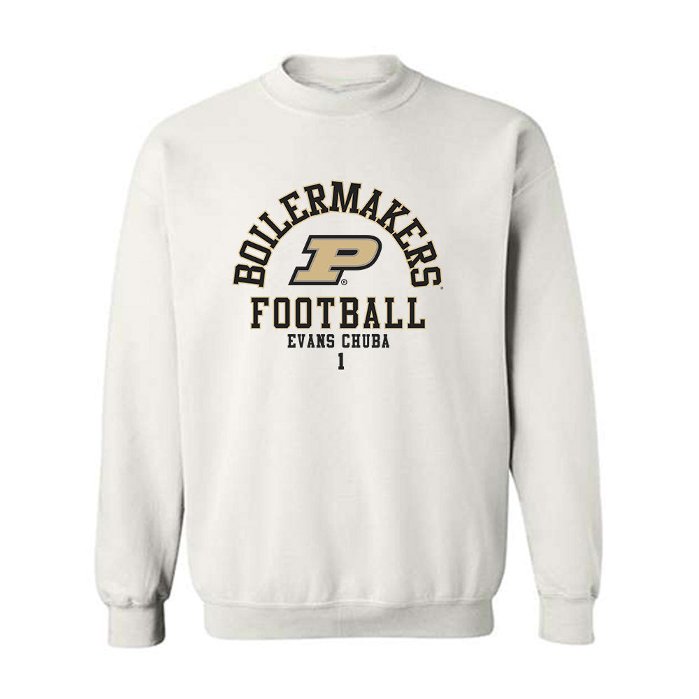 Purdue - NCAA Football : Evans Chuba - Classic Fashion Shersey Crewneck Sweatshirt-0