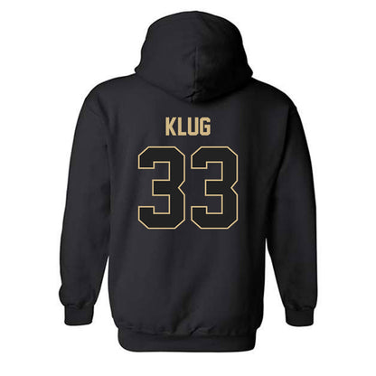 Purdue - NCAA Baseball : Austin Klug - Sports Shersey Hooded Sweatshirt-1