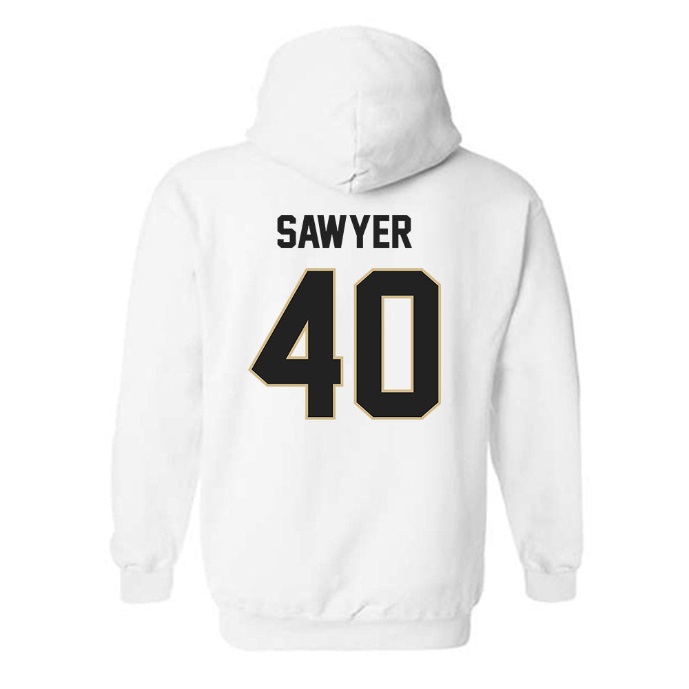 Purdue - NCAA Baseball : Barron Sawyer - Sports Shersey Hooded Sweatshirt-1