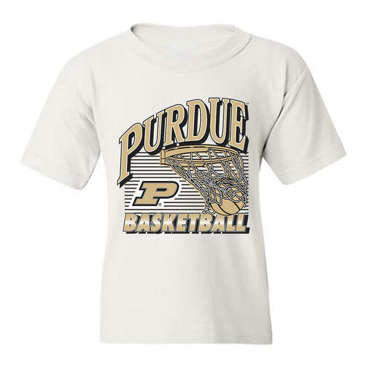 Purdue - NCAA Men's Basketball : Oscar Cluff - Youth T-Shirt-0