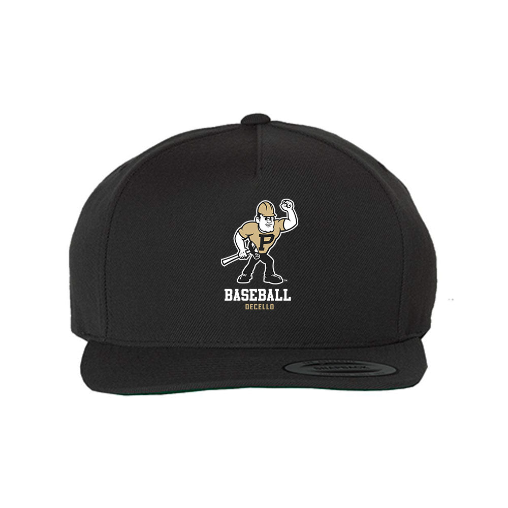 Purdue - NCAA Baseball : Sergio DeCello - Snapback Hat-0