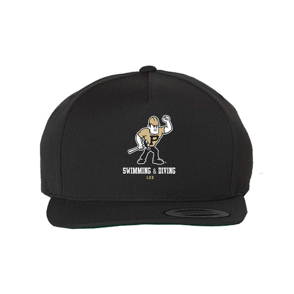 Purdue - NCAA Women's Swimming & Diving : Grace Lux - Snapback Hat-0