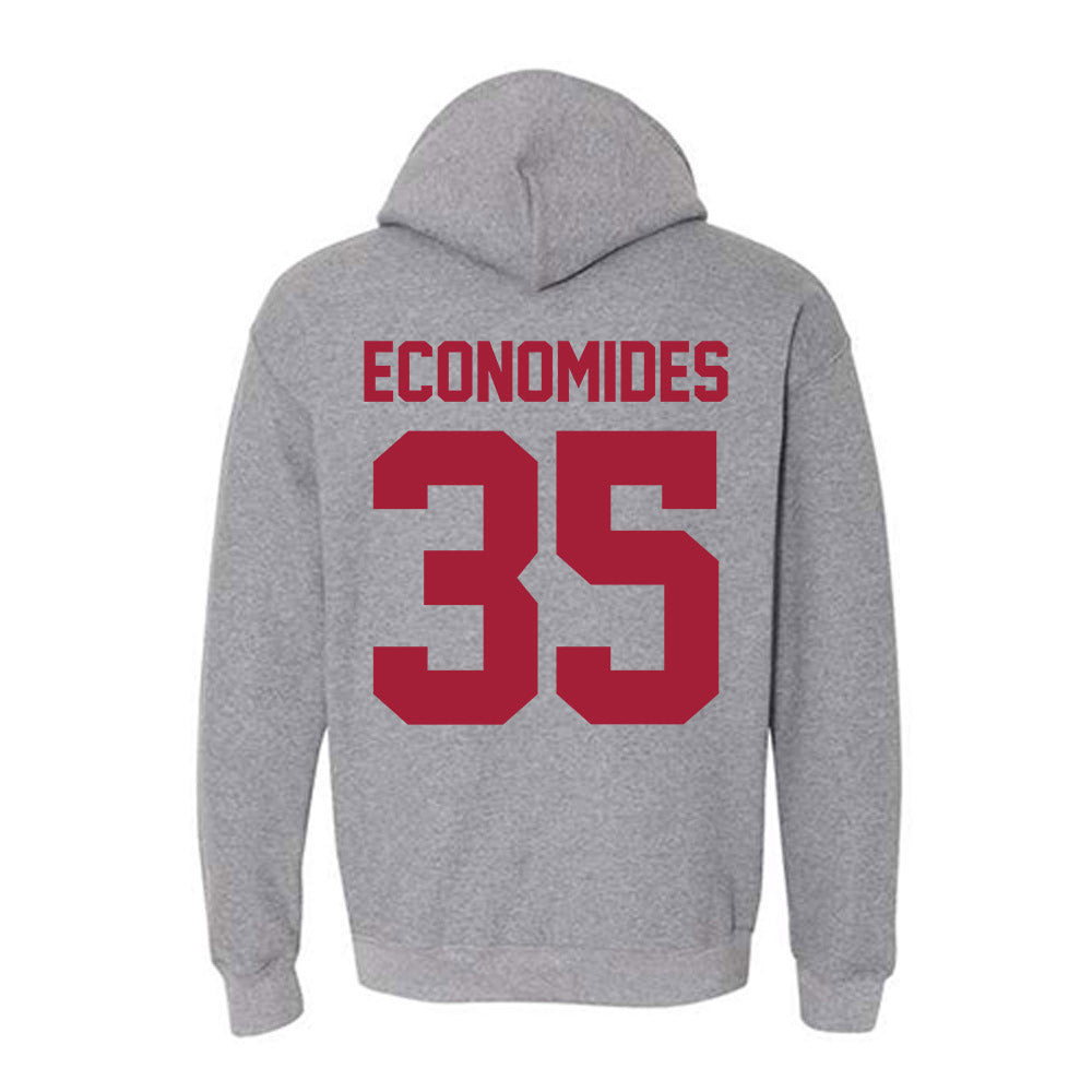 Stanford - NCAA Softball : Joie Economides - Sports Shersey Hooded Sweatshirt-1