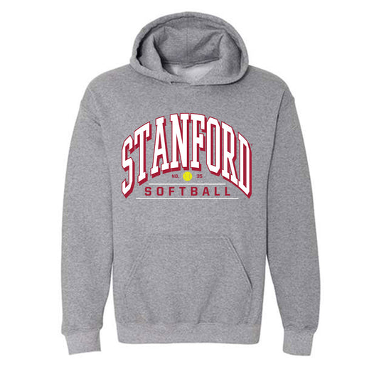 Stanford - NCAA Softball : Joie Economides - Sports Shersey Hooded Sweatshirt-0