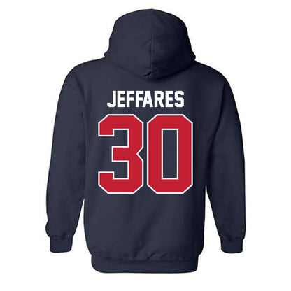 St. Johns - NCAA Men's Lacrosse : AJ Jeffares - Classic Shersey Hooded Sweatshirt-1