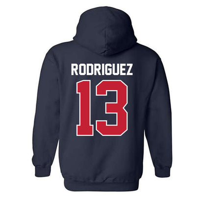 St. Johns - NCAA Baseball : David Rodriguez - Classic Shersey Hooded Sweatshirt-1