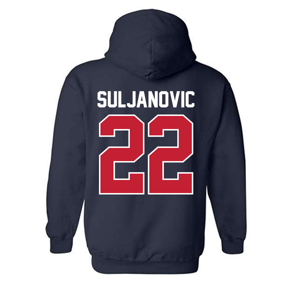 St. Johns - NCAA Men's Basketball : Imran Suljanovic - Classic Shersey Hooded Sweatshirt-1