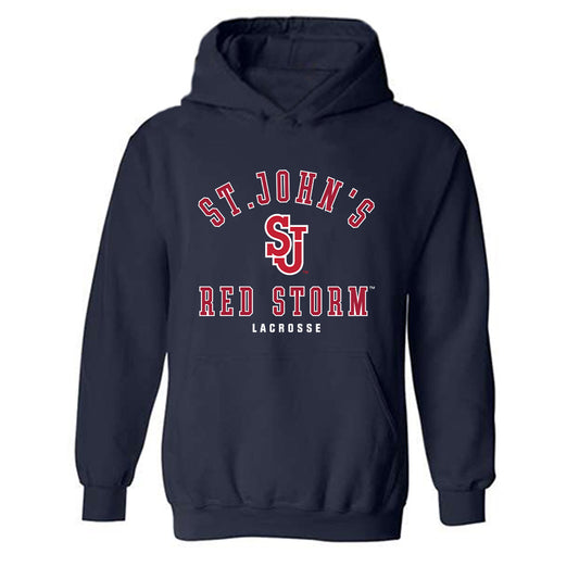 St. Johns - NCAA Men's Lacrosse : Dane Armstrong - Classic Shersey Hooded Sweatshirt