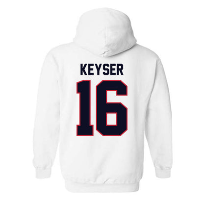 St. Johns - NCAA Men's Lacrosse : Maclin Keyser - Classic Shersey Hooded Sweatshirt-1