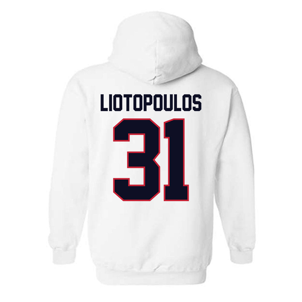 St. Johns - NCAA Men's Basketball : Lefteris Liotopoulos - Classic Shersey Hooded Sweatshirt-1