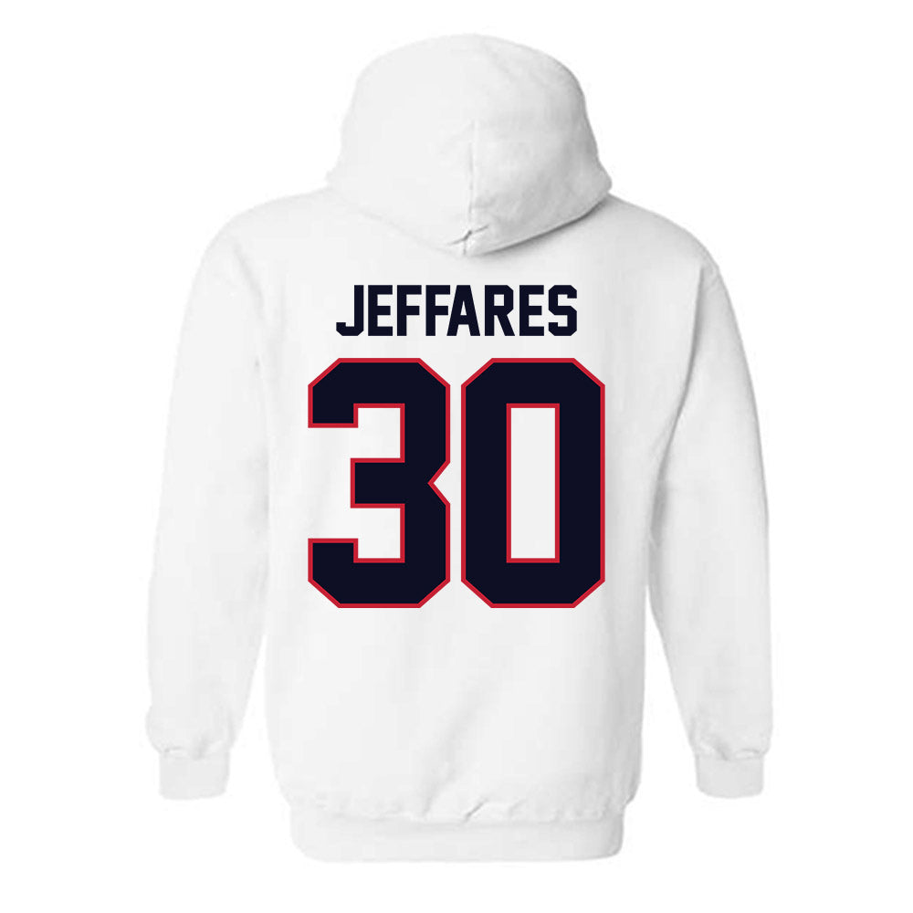 St. Johns - NCAA Men's Lacrosse : AJ Jeffares - Classic Shersey Hooded Sweatshirt-1