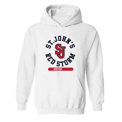 St. Johns - NCAA Men's Soccer : Damian Halat - Classic Shersey Hooded Sweatshirt-0