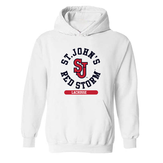 St. Johns - NCAA Men's Lacrosse : Wade Bryan - Classic Shersey Hooded Sweatshirt-0