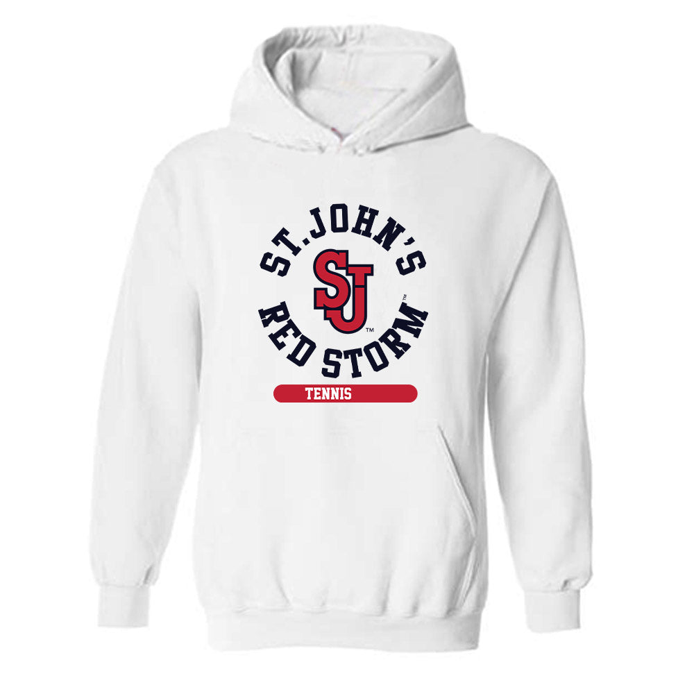 St. Johns - NCAA Women's Tennis : Nicoline Sartz-Lunde - Classic Shersey Hooded Sweatshirt