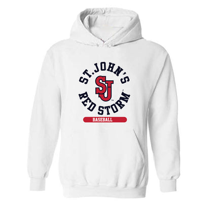 St. Johns - NCAA Baseball : Jacob Ruiz - Classic Shersey Hooded Sweatshirt-0