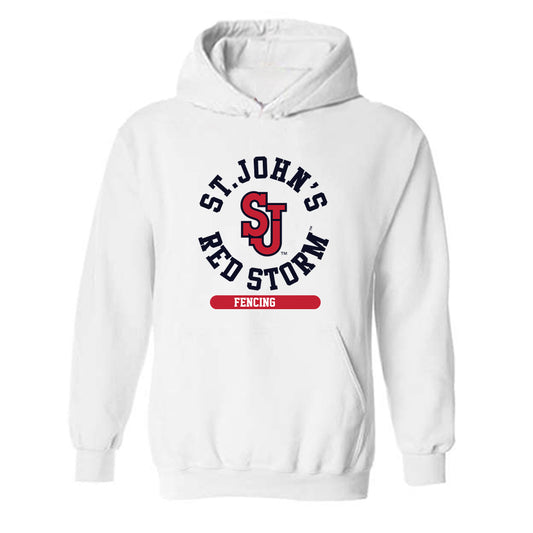 St. Johns - NCAA Women's Fencing : Anastasiia Kudierova - Classic Shersey Hooded Sweatshirt-0