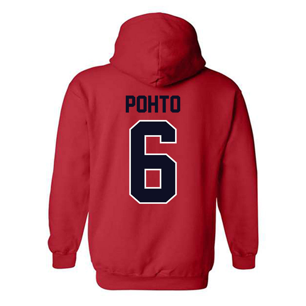 St. Johns - NCAA Men's Basketball : Casper Pohto - Classic Shersey Hooded Sweatshirt-1