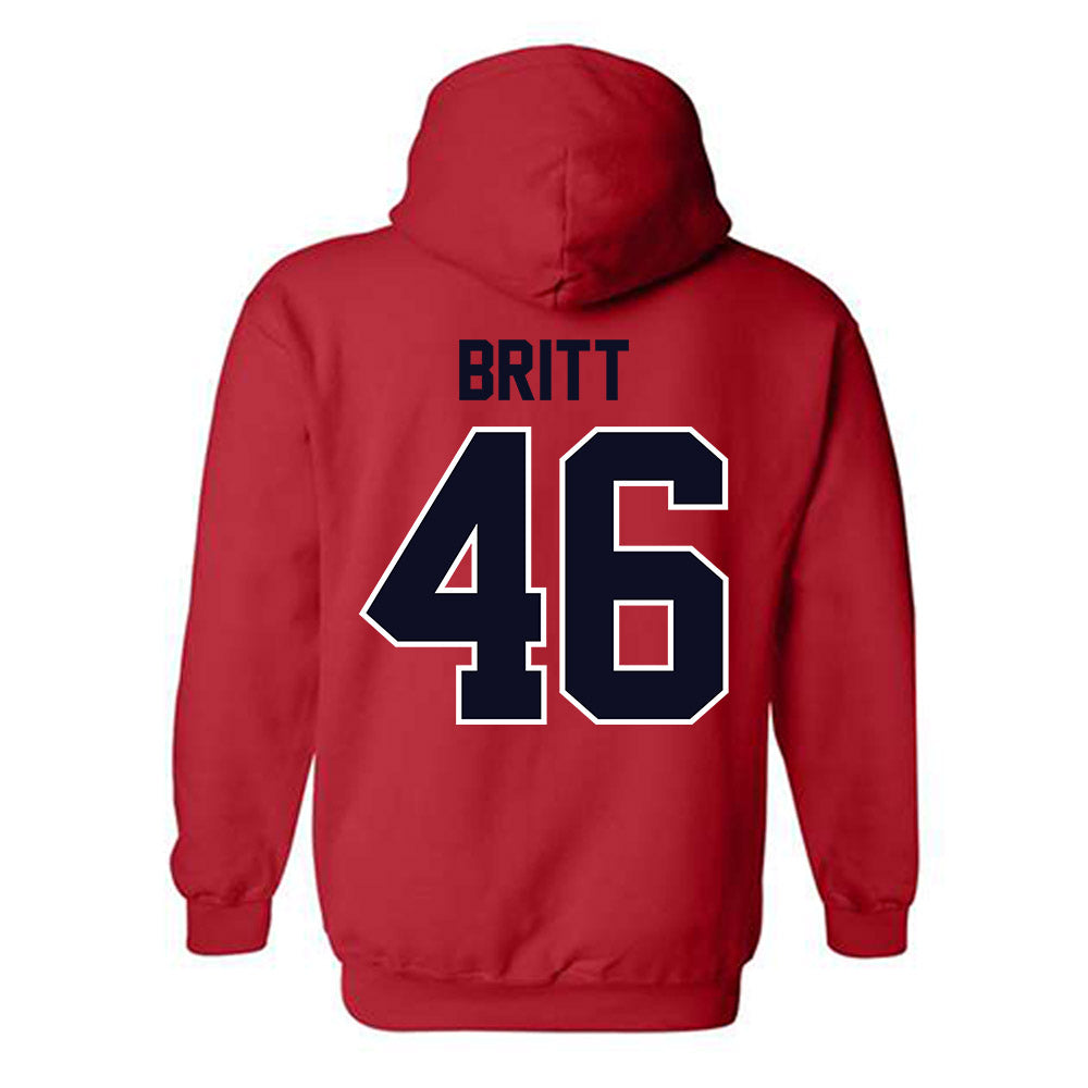 St. Johns - NCAA Baseball : Sean Britt - Classic Shersey Hooded Sweatshirt-1