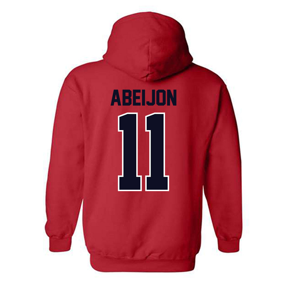 St. Johns - NCAA Men's Soccer : Xavi Abeijon - Classic Shersey Hooded Sweatshirt-1