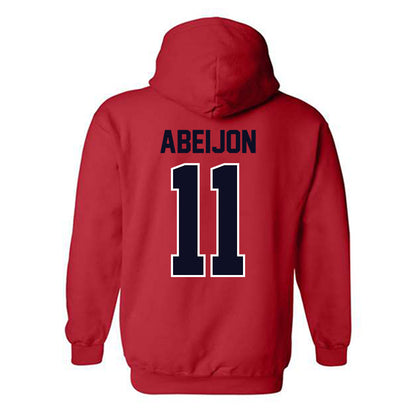St. Johns - NCAA Men's Soccer : Xavi Abeijon - Classic Shersey Hooded Sweatshirt-1