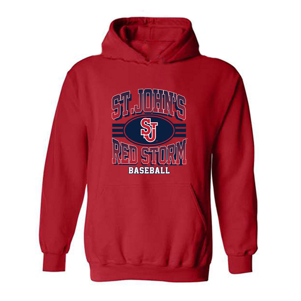 St. Johns - NCAA Baseball : Ryan Kiendle - Classic Shersey Hooded Sweatshirt-0