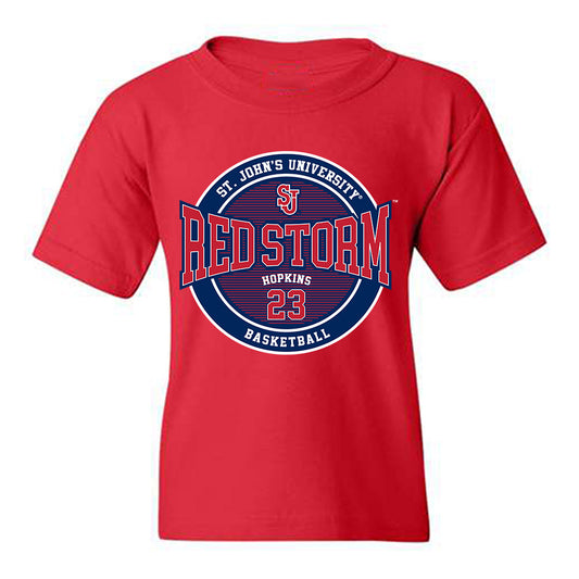 St. Johns - NCAA Men's Basketball : Bryce Hopkins - Classic Fashion Shersey Youth T-Shirt-0