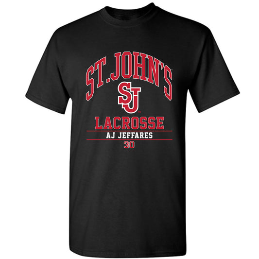 St. Johns - NCAA Men's Lacrosse : AJ Jeffares - Classic Fashion Shersey T-Shirt-0