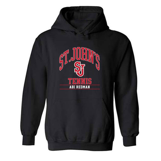 St. Johns - NCAA Women's Tennis : Abi Redman - Classic Fashion Shersey Hooded Sweatshirt-0