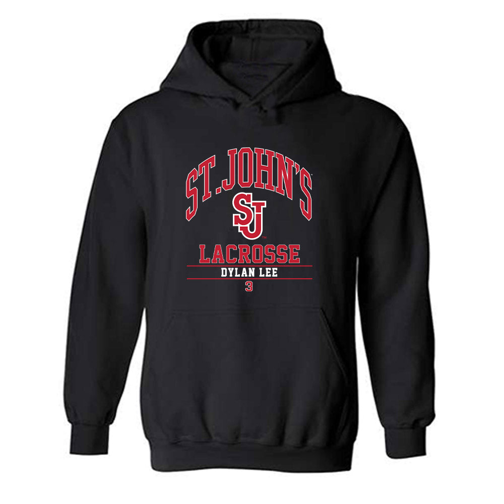 St. Johns - NCAA Men's Lacrosse : Dylan Lee - Classic Fashion Shersey Hooded Sweatshirt