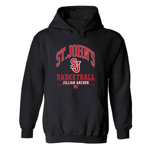 St. Johns - NCAA Women's Basketball : Jillian Archer - Classic Fashion Shersey Hooded Sweatshirt