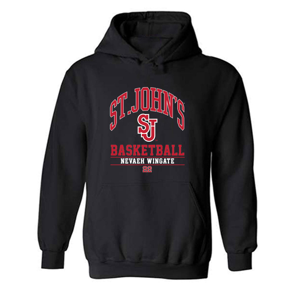 St. Johns - NCAA Women's Basketball : Nevaeh Wingate - Classic Fashion Shersey Hooded Sweatshirt