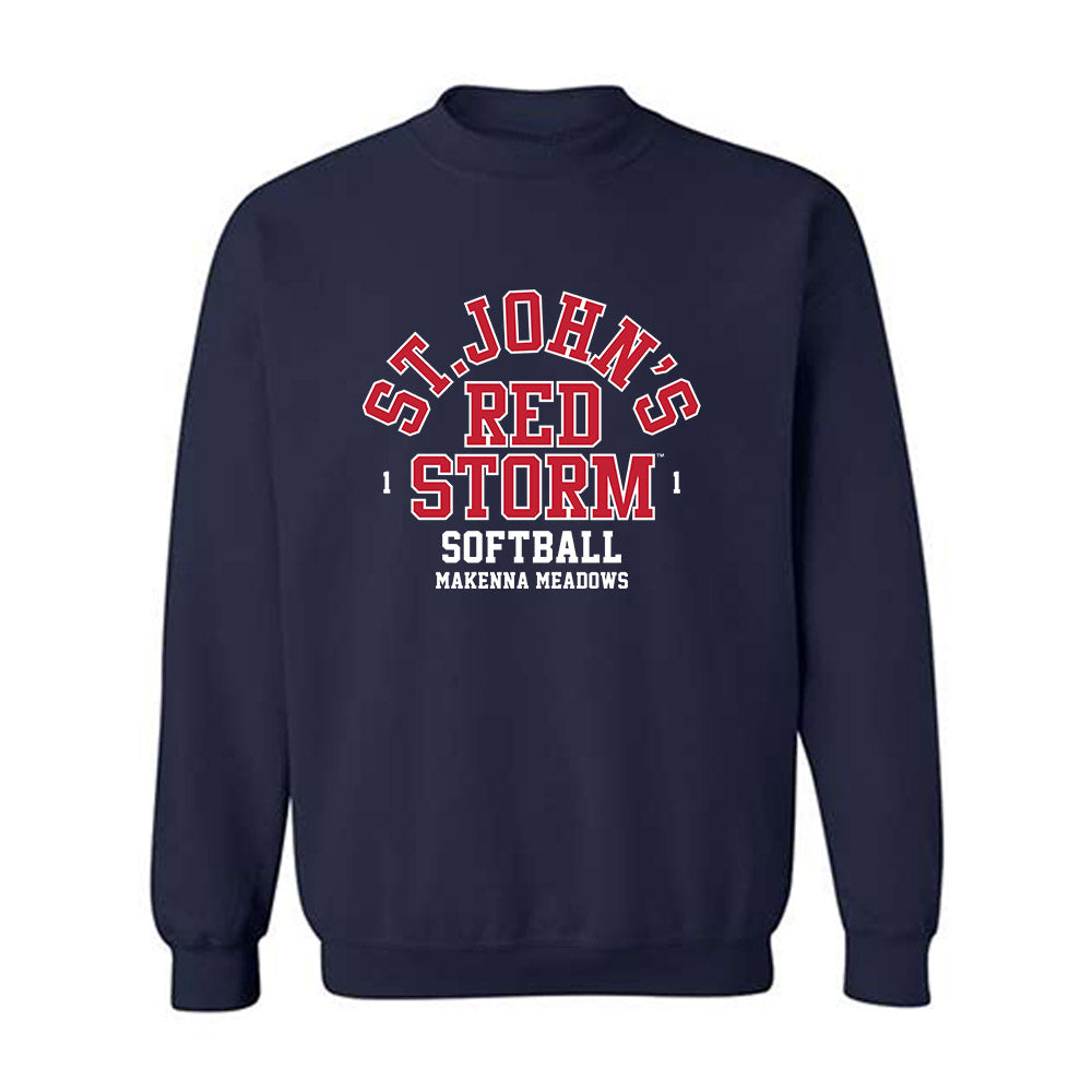 St. Johns - NCAA Softball : Makenna Meadows - Classic Fashion Shersey Crewneck Sweatshirt-0