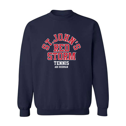 St. Johns - NCAA Women's Tennis : Abi Redman - Classic Fashion Shersey Crewneck Sweatshirt-0