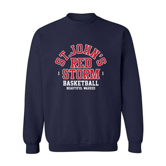 St. Johns - NCAA Women's Basketball : Beautiful Waheed - Classic Fashion Shersey Crewneck Sweatshirt-0