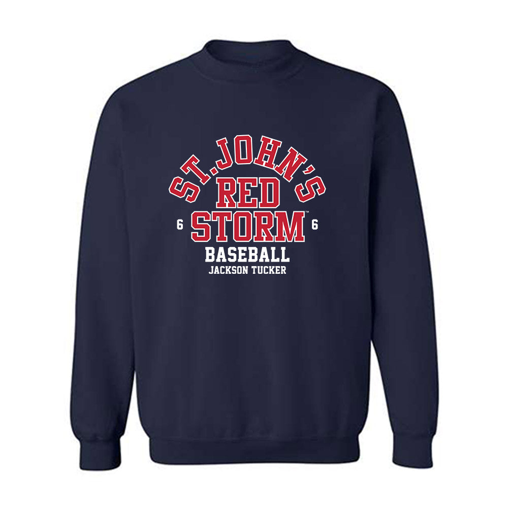 St. Johns - NCAA Baseball : Jackson Tucker - Classic Fashion Shersey Crewneck Sweatshirt-0