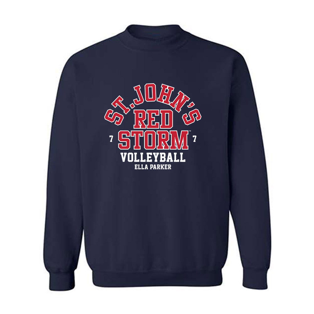 St. Johns - NCAA Women's Volleyball : Ella Parker - Classic Fashion Shersey Crewneck Sweatshirt-0