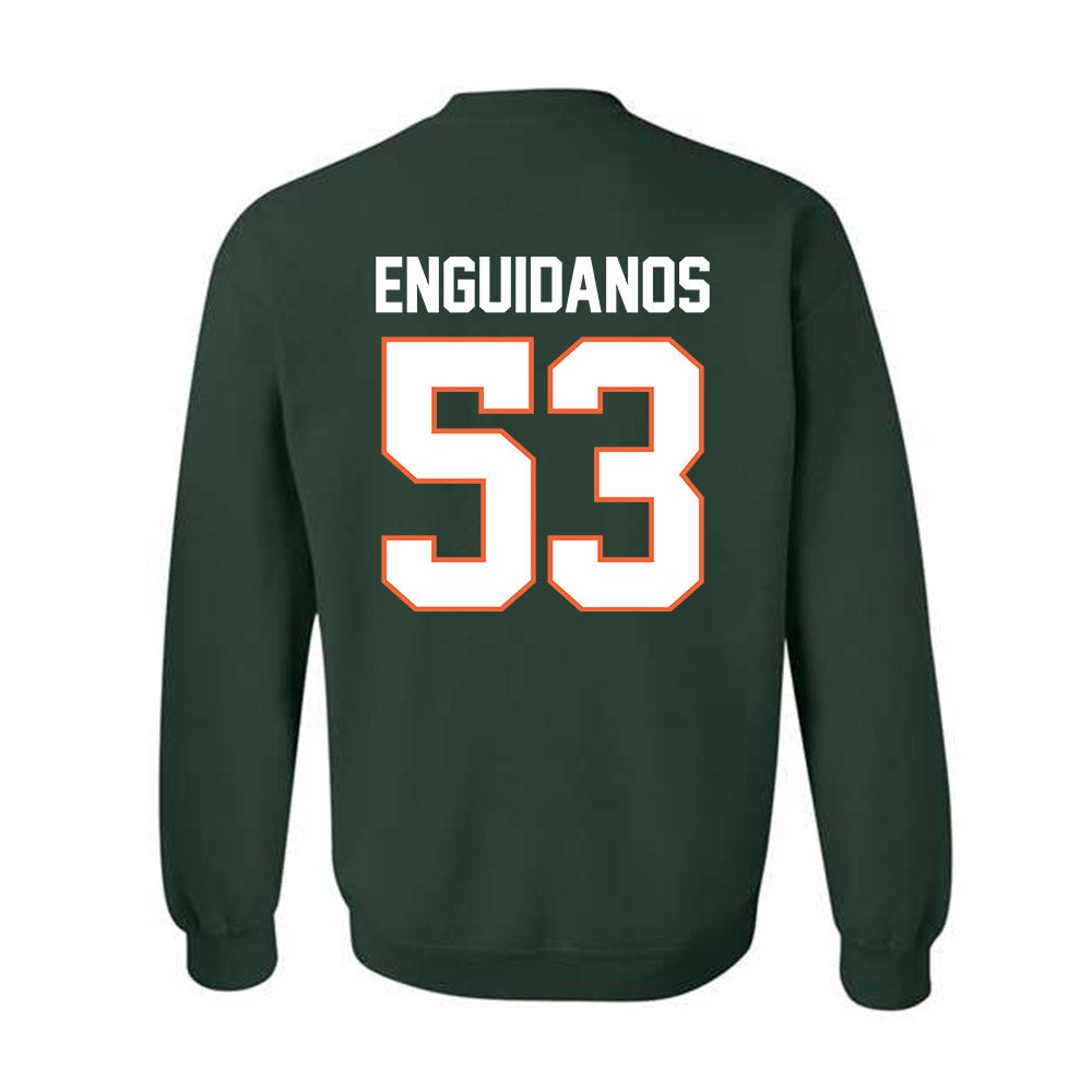 Miami - NCAA Football : Joey Enguidanos - Classic Shersey Crewneck Sweatshirt